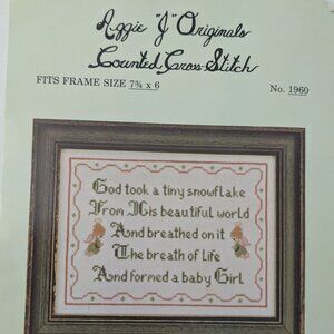 Baby Girl Printed Cross-stitch